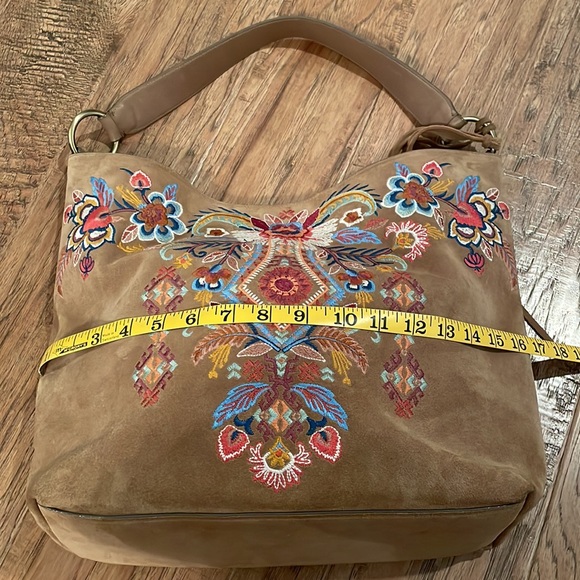 Johnny Was Embroidered Suede Bag - Picture 14 of 16